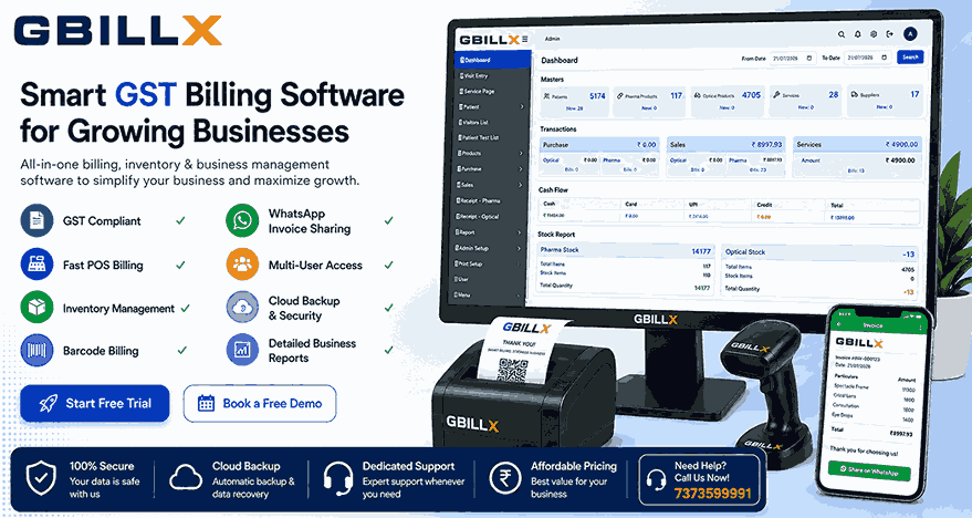 Gbillx Billing Software in Nagercoil