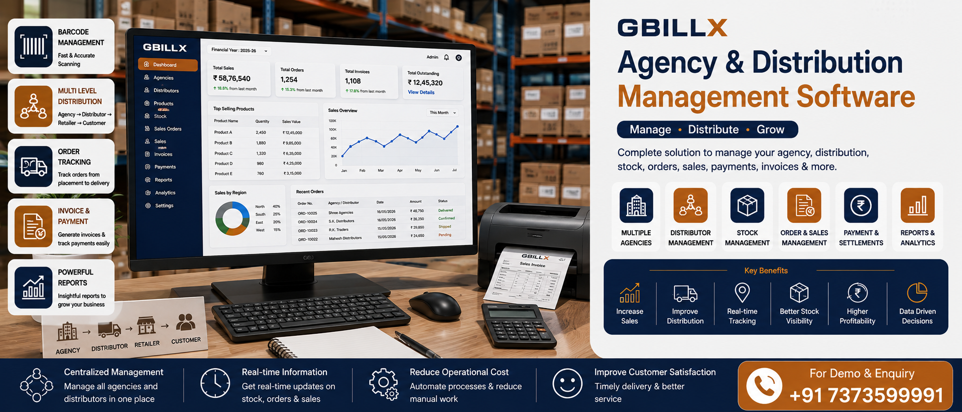 Agency and Distribution Billing Software