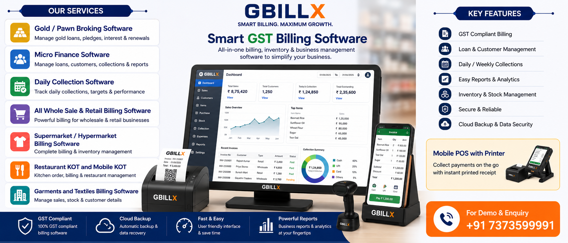 Gbillx Billing Software in marthandam