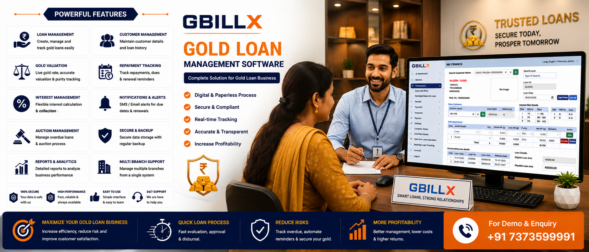Gbillx Gold Loan Software in Thoothukudi