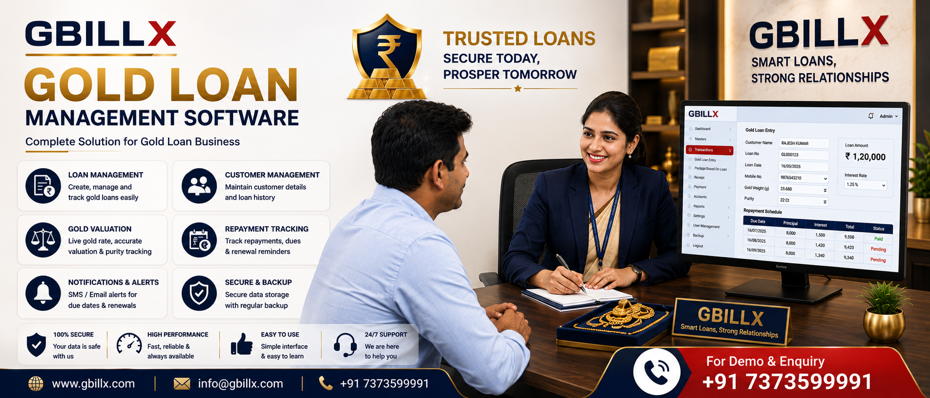 Gbillx Gold Loan Software in Wayanad