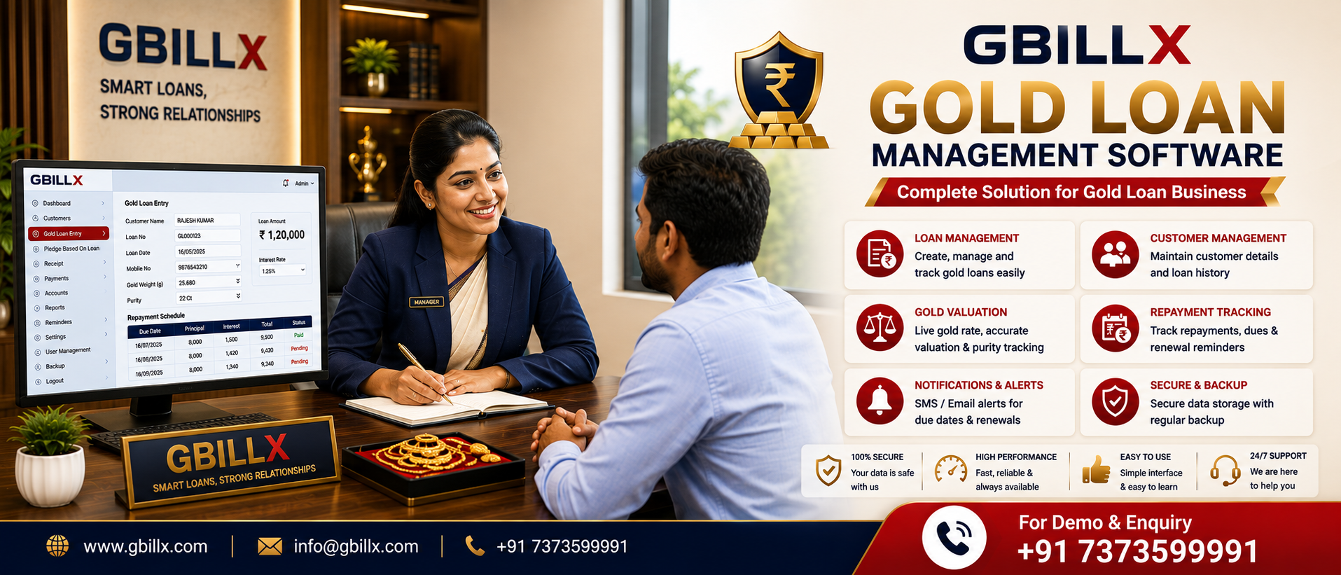 Gbillx Gold Loan Software in Kannur