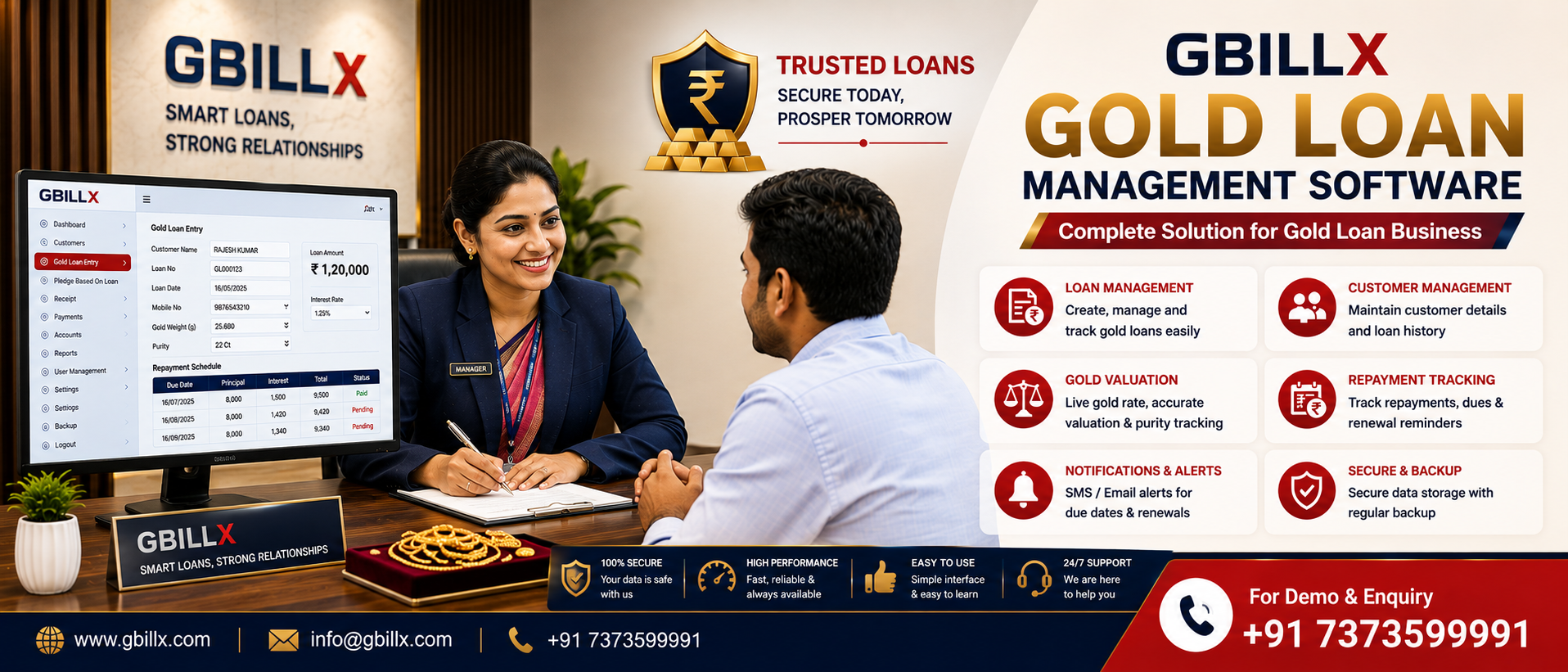 Gbillx Gold Loan Software in Pathanamthitta