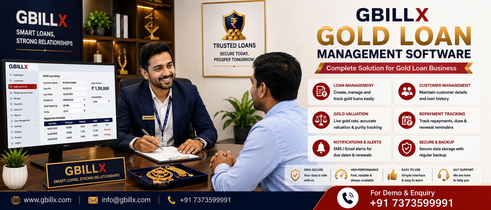 Gbillx Gold Loan Software in Idukki